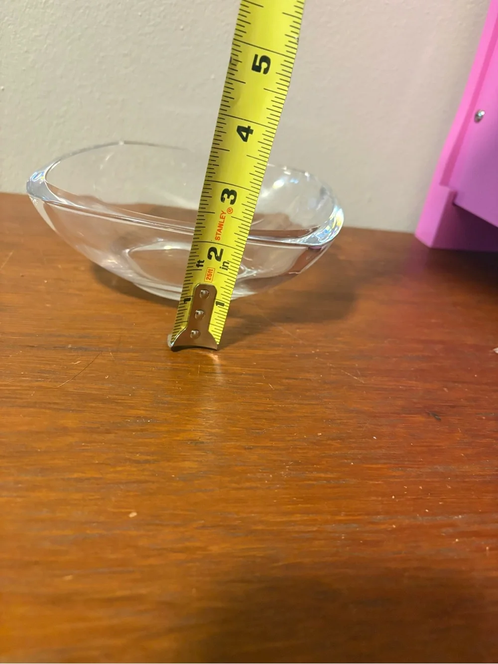 Tiffany and Co.  Solid Crystal Square Bowl Dish No Box